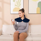 Ruqiji 19" x 24" Weighted Neck&Shoulder Heating Pad, 2.5lbs - Image 5