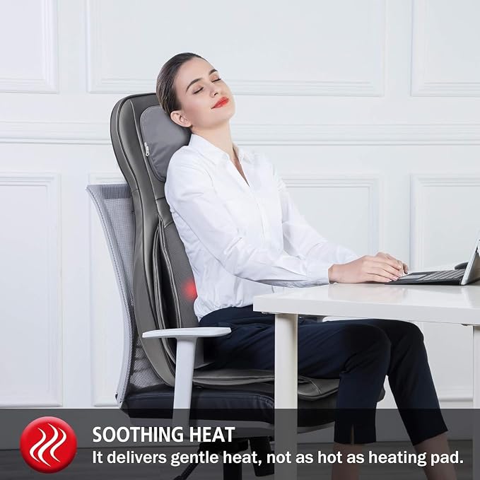 COMFIER Massager Chair with Heat, Shiatsu Neck Back Massager Portable with - Image 5