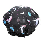 Unicorn Shower Cap for Women Men, Hotel and Hair Salon by ZKLLGHE