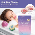 Bath Bombs for Women, 9 Pack Bath Bombs- Mothers Day Gifts for Mom, Shea & Coco - Image 2
