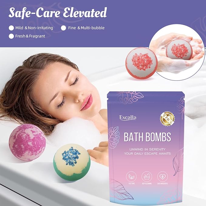 Bath Bombs for Women, 9 Pack Bath Bombs- Mothers Day Gifts for Mom, Shea & Coco - Image 2