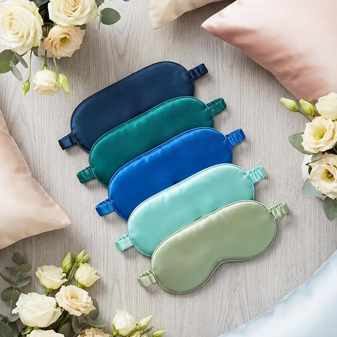Cutecrop 50 Pcs Silk Sleep Mask Blackout - Image 4