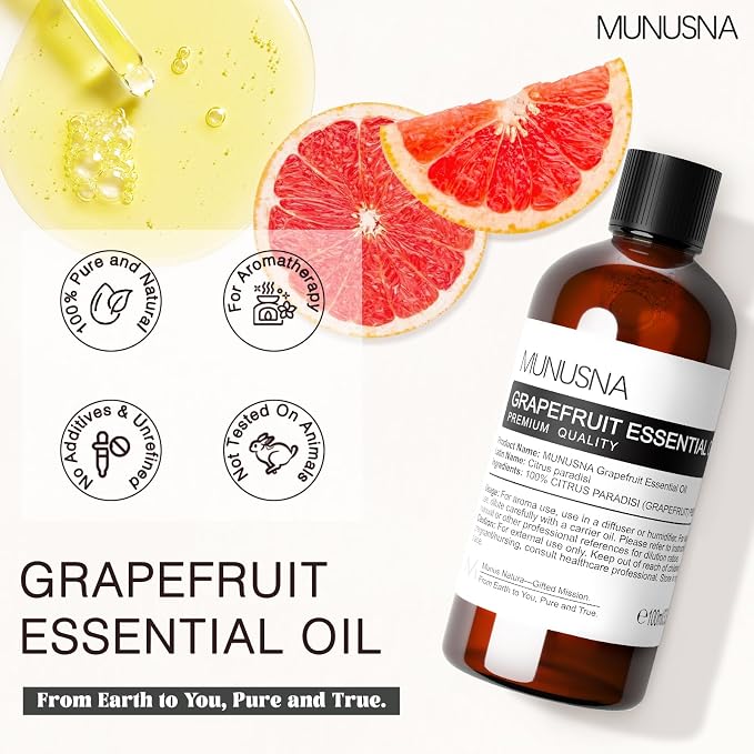 Grapefruit Essential Oil 100ML, 100% Pure and Natural Grapefruit Oil - Image 2