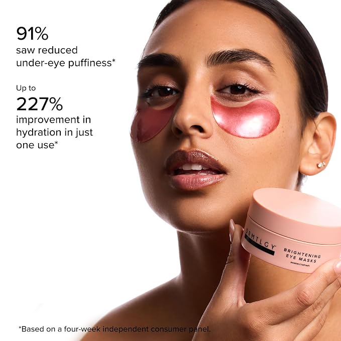 DRMTLGY Brightening Eye Masks – Biodegradable Hydrogel Under Eye Patches - Image 2