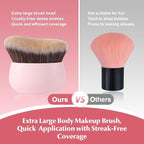 Extra Large Body Makeup Brush, 75mm Wide-headed Body Coverage Applicator - Image 4
