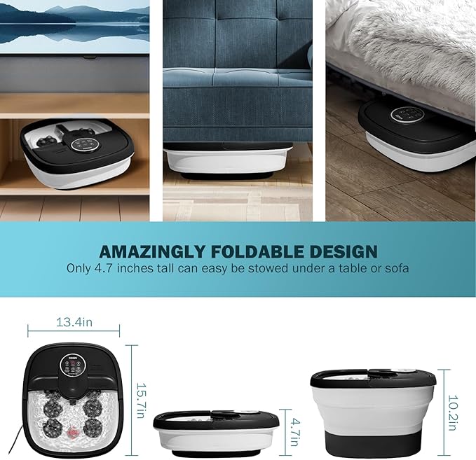KNQZE Collapsible Foot Spa Electric Foot Bath - Image 8