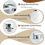3-Light Bathroom Light Fixtures, Modern Vanity Lights, Chrome Metal Wall Lamp - Image 3