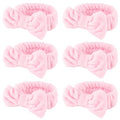 WHAVEL 6 Pack Pink Spa Headband by Whavel