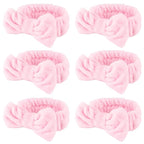 WHAVEL 6 Pack Pink Spa Headband by Whavel