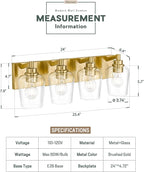 Bathroom Light Fixtures, 4-Light Modern Vanity Light - Image 3