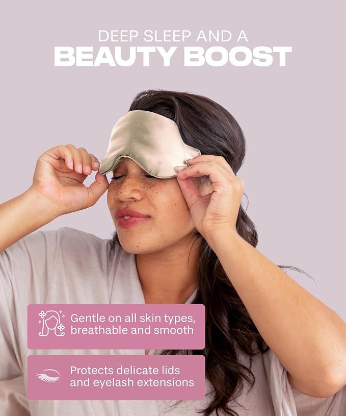 SUNDAYSILKS™ Exclusive Mulberry Silk Sleep Mask | Soft Eye Covers, and - Image 5