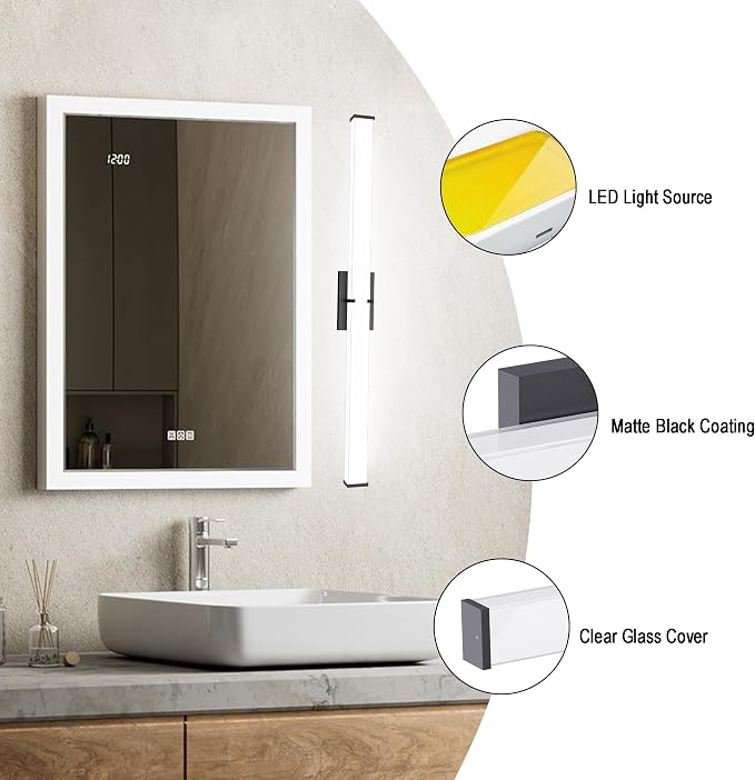 Bathroom Light Fixtures: 31.5 Inch ETL Certified LED Bathroom Vanity Light - Image 7