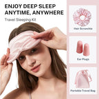 Silk Satin Sleeping Eye Mask, Soft Breathable Blackout Eyeshade Eye Cover - Image 4