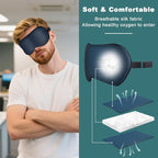 Sleep Mask for Side Sleeper Women Men, Eye Mask for Sleeping Light Blocking - Image 4