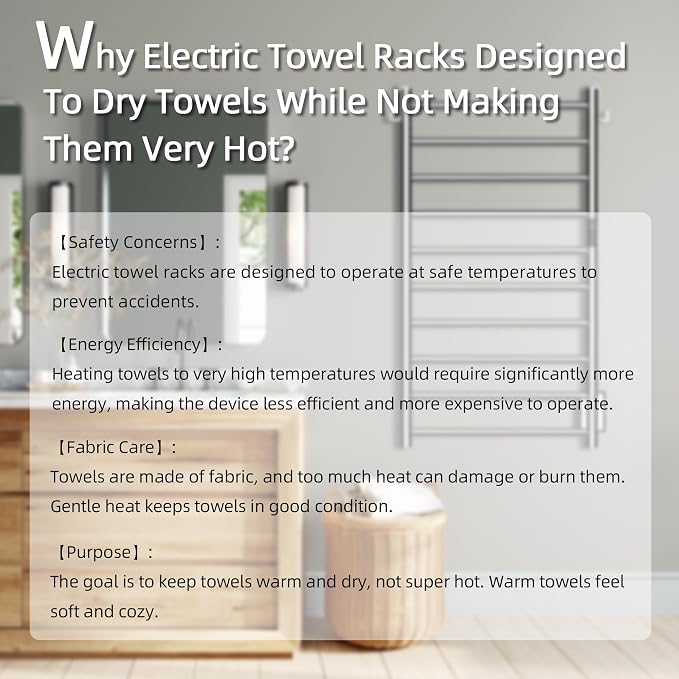 P&Dlusir Towel Warmer, Heated Towel Rack - Image 8