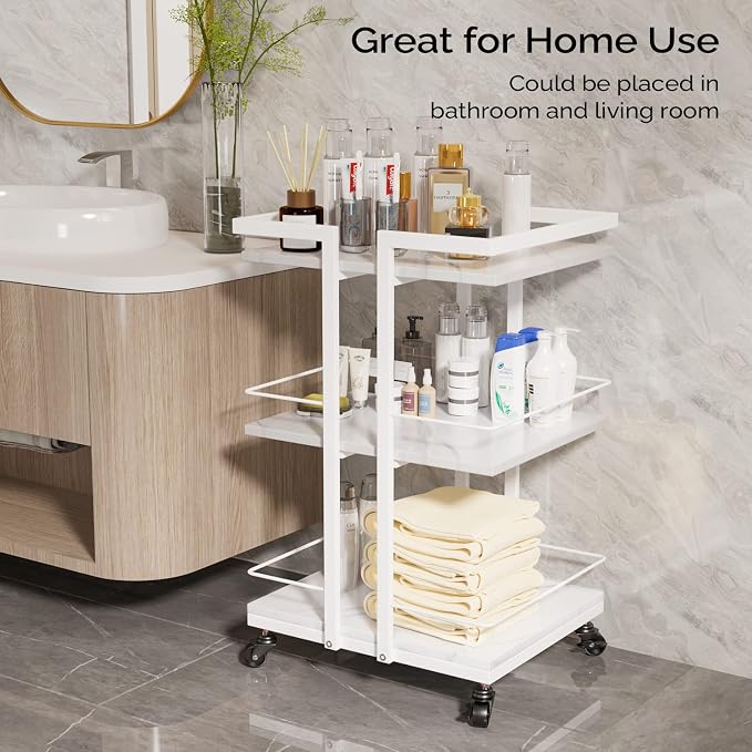 Esthetician Cart with Wheels Salon Rolling Trolley, Mobile Storage Organizer - Image 3