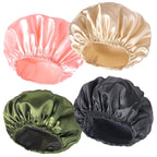 Shower Caps for Women, Double Layers Shower Cap Reusable Waterproof, Bathing by CHFONGDIRECT
