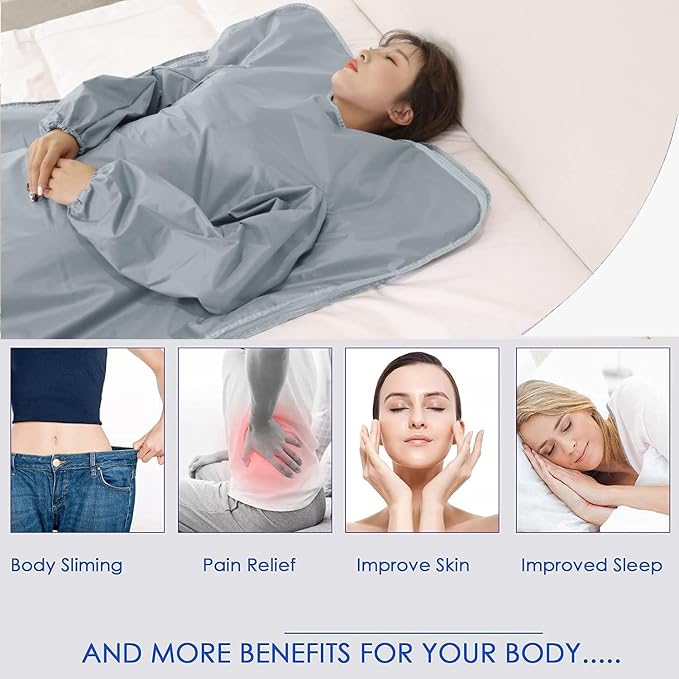 Natural Jades Tourmaline Heating Sleeves Desing Portable Sauna Blanket - Image 2