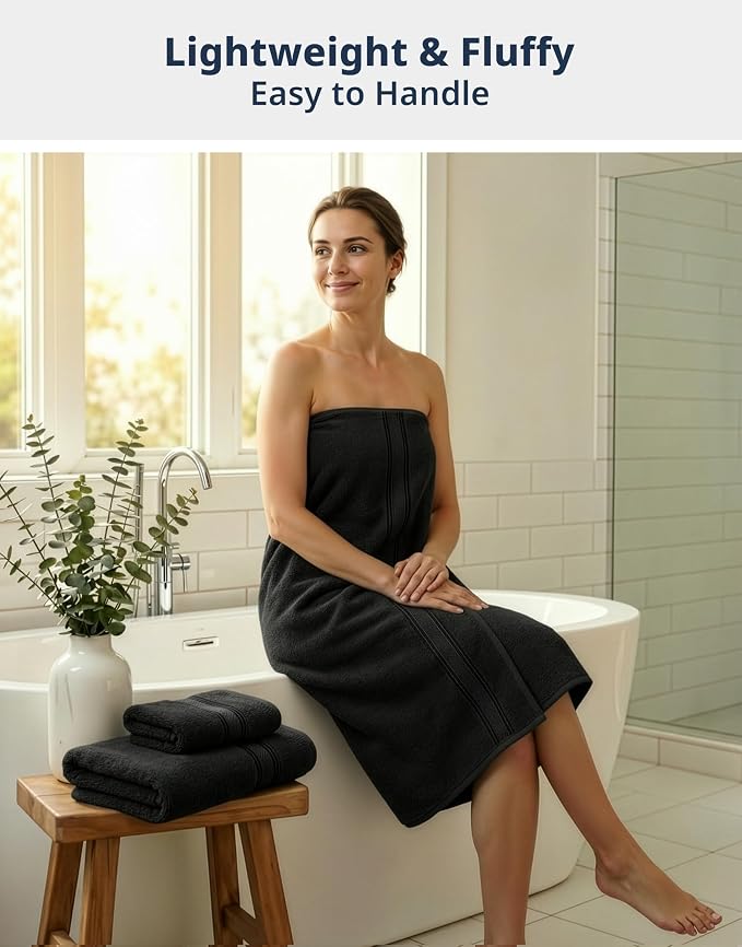 LANE LINEN Luxury Bath Towels Set - Image 2