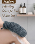 Exfoliating Gloves 2 Pack, Wave Texture Exfoliating Mitt - Image 7