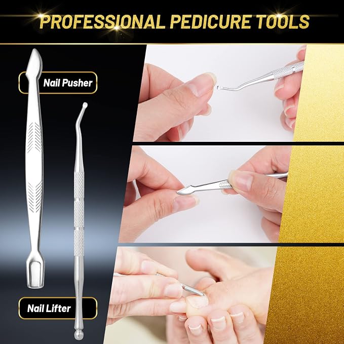 10 PCS Toenail Clippers Tool Kit, Modacraft Professional Podiatrist Nail - Image 7