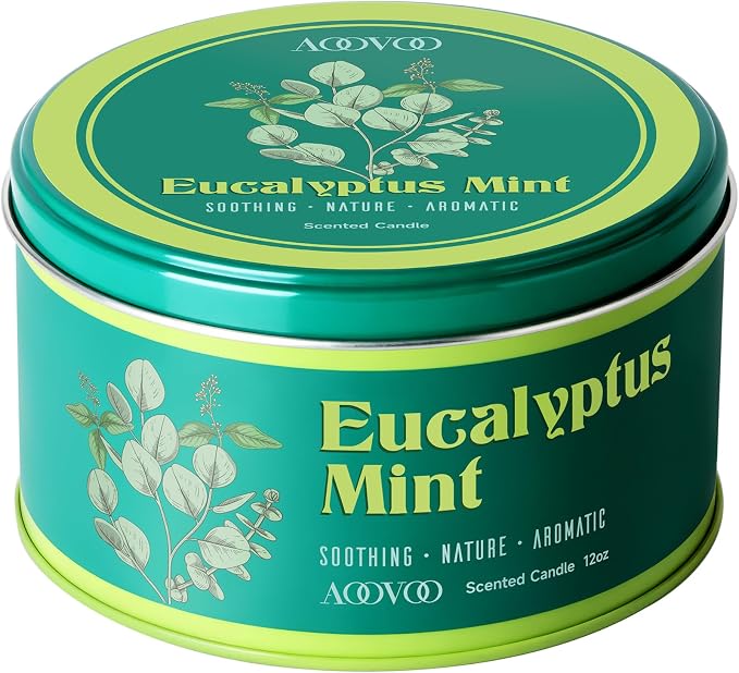 AOOVOO Eucalyptus Mint Candle for Relaxation - Image 8