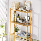 AmazerBath Over The Toilet Storage Bamboo, Bathroom Over Toilet Organizer Rack - Image 3