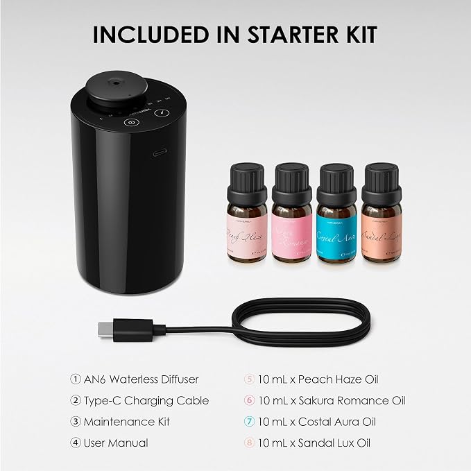 Airversa Waterless Essential Oil Diffuser Starter Kit - Image 6