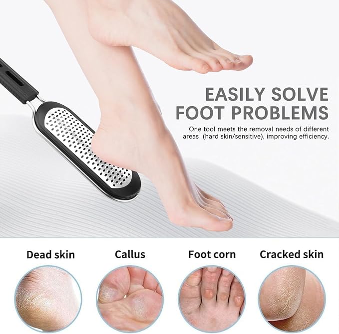 FREATECH Nano Glass & Stainless Steel Foot File 2-in-1 Foot Rasp - Image 2