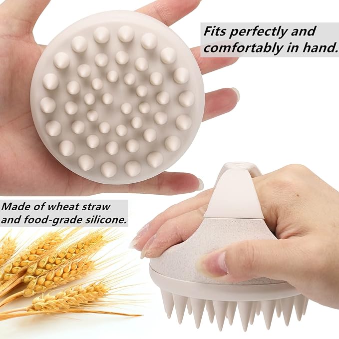 Hair Scalp Massager Shampoo Brush Hair Scrubber Washing Brush Silicone Scalp - Image 3