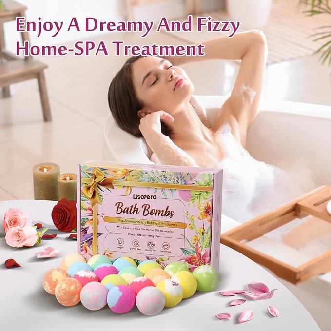 Bath Bombs for Women, 20 Bath Bombs Gift Set - Image 5