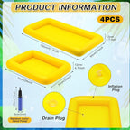 Leitee 4 Pcs Inflatable Ice Serving Bars Buffet Serving Tray Drink Cooler - Image 2