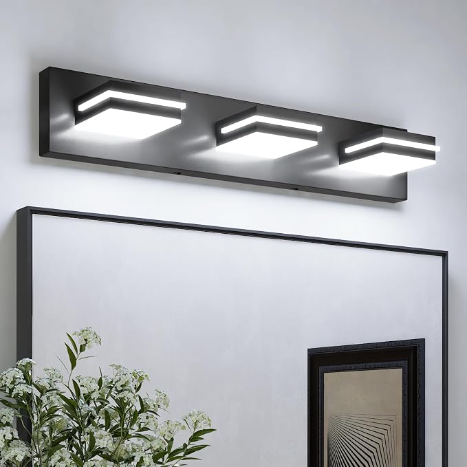 VOLISUN Modern Bathroom Vanity Light Fixtures, Matte Black LED Bathroom - Image 6