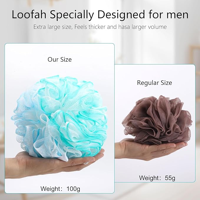 BTYMS XXL Large Loofah Bath Sponge 100g/pc - Image 2