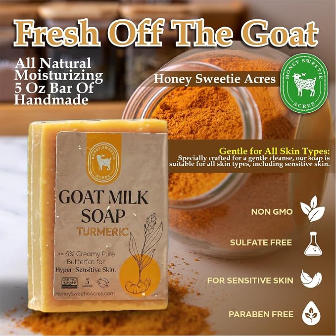 Honey Sweetie Acres Turmeric Goat Milk Soap - Image 6