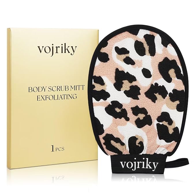 (Leopard Print 1PCS Durable Body Scrub, Dead Skin Remover & Body Scrubber by Unknown