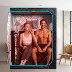Smartmak Portable Far Infrared Sauna, Home Two Person Sauna Box - Image 7