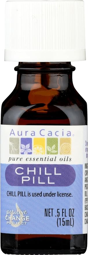 AURA CACIA Chill Pill Essential Oil, 0.5 FZ by AuraCacia