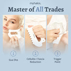 MyHalos 6-in-1 Ceramic Body Gua Sha Facial Tools - Image 4