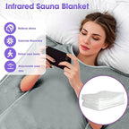 Natural Jade and Tourmaline Heat Sauna Blanket Infrared Zipper Oxford Cloth - Image 5