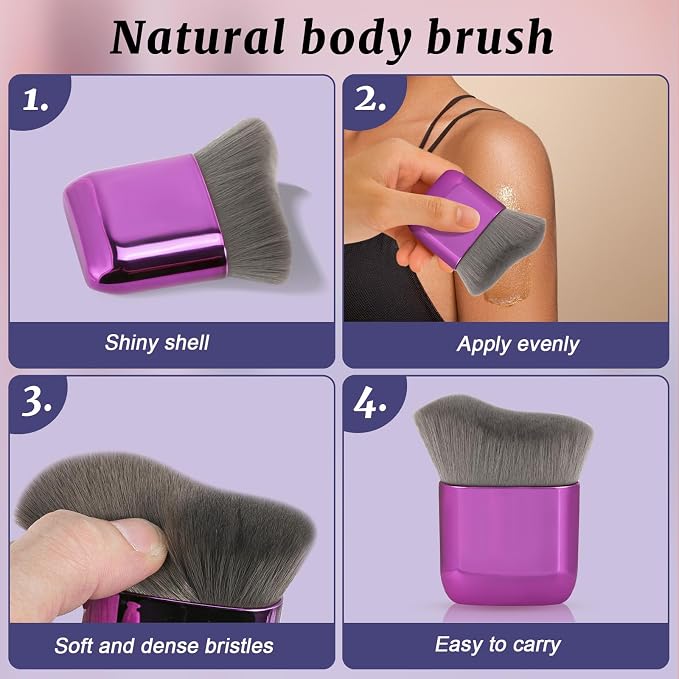 UNIMEIX Self Tanner Brush Sunscreen Body Makeup Brush Kabuki Blend Applicator - Image 4