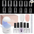 AILLSA Gel Nail Tips Kit Short Square Nail Tips 240pcs by AILLSAGELPOLISH