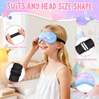 OlyPegic 2 Pcs Kids Sleep Mask Girls Silk Eye Mask Sleeping - Image 2