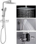 SonTiy Rain Shower Head with Handheld Spray and Shower Shelf, All Metal Shower by SonTiy
