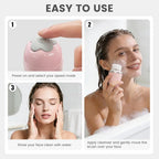 Facial Cleansing Brush, Mini Electric Face Scrubber, Waterproof Face Exfoliator - Image 9