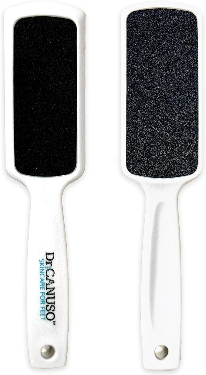 Dr. Canuso Double Sided Toenail Fungus Foot File Callus Remover Foot Scrubber by DRCANUSOSKINCAREFORFEET