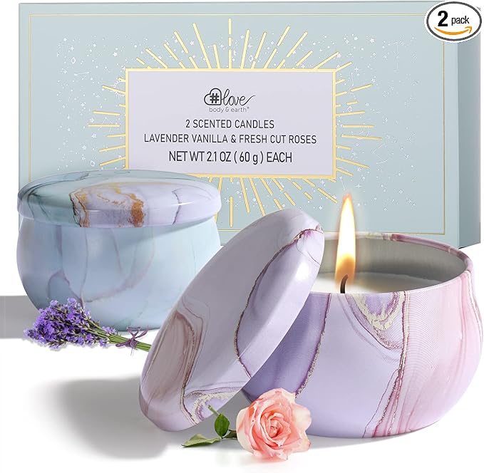 2-Pack Soy Candles Gift Set by BODYEARTHLOVE