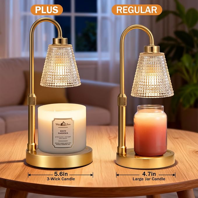 Big Gold Candle Warmer Lamp - Image 2