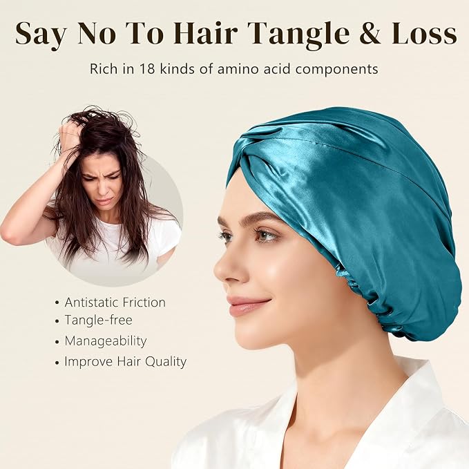 ZIMASILK 100% 22 Momme Mulberry Silk Bonnet - Image 4