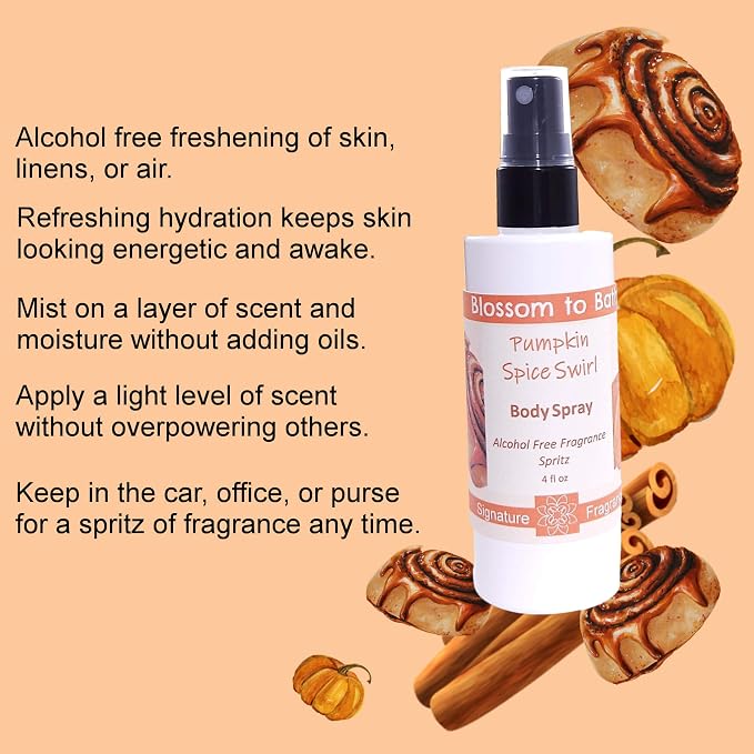 Blossom to Bath Pumpkin Spice Swirl Body Spray - Image 3